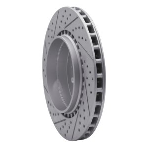 Volvo V70 Brake Rotor (1) - Rear Right - DFC - Geoperformance Drilled & Slotted - `04-`07