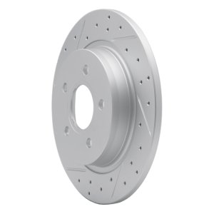 Volvo V50 Brake Rotor (1) - Rear Left - DFC - Geoperformance Drilled & Slotted - `04-`13