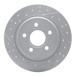 Volvo V50 Brake Rotor (1) - Rear Left - DFC - Geoperformance Drilled & Slotted - `04-`13