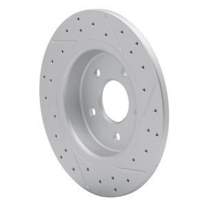 Volvo V50 Brake Rotor (1) - Rear Left - DFC - Geoperformance Drilled & Slotted - `04-`13