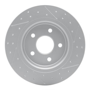 Volvo V50 Brake Rotor (1) - Rear Left - DFC - Geoperformance Drilled & Slotted - `04-`13