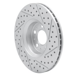 Volvo XC90 Brake Rotor (1) - Front Left - DFC - Drilled & Slotted Geoperformance - `03-`09