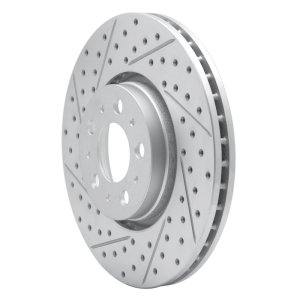 Volvo XC90 Brake Rotor (1) - Front Left - DFC - Drilled & Slotted Geoperformance - `03-`09