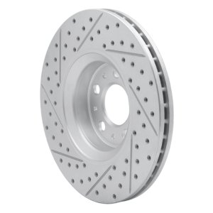Volvo S60 Brake Rotor (1) - Front Right - DFC - Drilled & Slotted Geoperformance - `03-`09