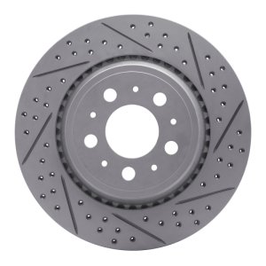 Volvo Xc90 Brake Rotor (1) - Rear Right - DFC - Drilled & Slotted Geoperformance - `03-`14