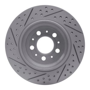 Volvo Xc90 Brake Rotor (1) - Rear Right - DFC - Drilled & Slotted Geoperformance - `03-`14