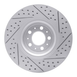 Volvo Xc90 Brake Rotor (1) - Front Left - DFC - Drilled & Slotted Geoperformance - `03-`09