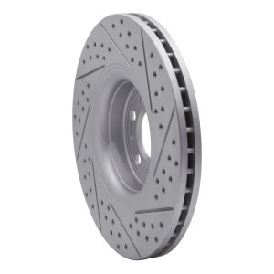 Volvo Xc90 Brake Rotor (1) - Front Left - DFC - Drilled & Slotted Geoperformance - `03-`09