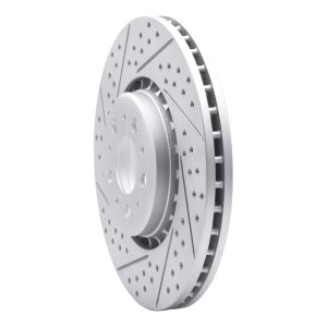 Volvo Xc90 Brake Rotor (1) - Front Left - DFC - Drilled & Slotted Geoperformance - `03-`09