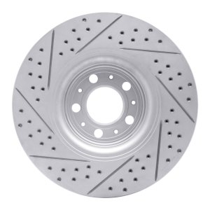 Volvo XC90 Brake Rotor (1) - Front Right - DFC - Drilled & Slotted Geoperformance - `03-`09