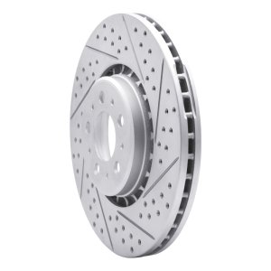 Volvo XC90 Brake Rotor (1) - Front Right - DFC - Drilled & Slotted Geoperformance - `03-`09