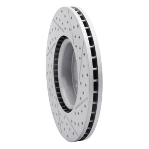 Land Rover Range Rover Evoque Brake Rotor (1) - Front Left - DFC - Geoperformance Rotor - Drilled & Slotted - `07-`18