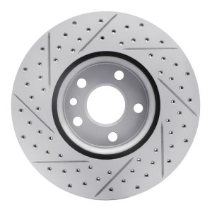 Land Rover Range Rover Evoque Brake Rotor (1) - Front Right - DFC - Drilled & Slotted Geoperformance - `07-`18