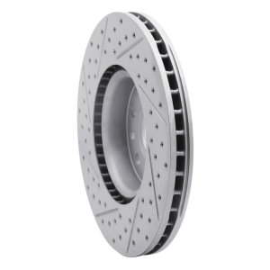 Land Rover Range Rover Evoque Brake Rotor (1) - Front Right - DFC - Drilled & Slotted Geoperformance - `07-`18