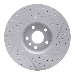 Volvo XC60 Brake Rotor (1) - Front Left - DFC - Geoperformance Drilled & Slotted - `10-`16