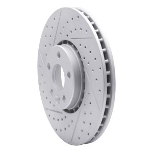 Volvo XC60 Brake Rotor (1) - Front Left - DFC - Geoperformance Drilled & Slotted - `10-`16