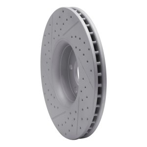 Volvo Xc60 Brake Rotor (1) - Front Right - DFC - Drilled & Slotted Geoperformance - `10-`16