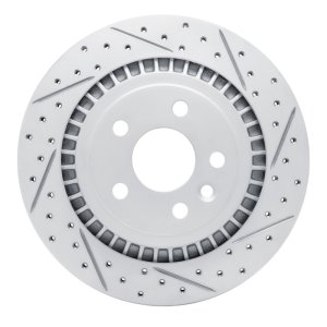 Volvo XC60 Brake Rotor (1) - Rear Right - DFC - Drilled & Slotted Geoperformance - `10-`17