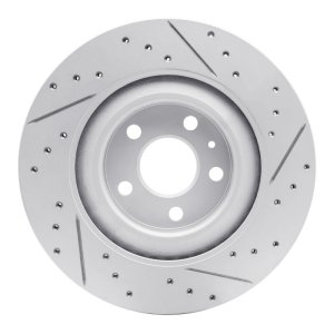 Volvo Xc60 Brake Rotor (1) - Rear Left - DFC - Drilled & Slotted Geoperformance - `16-`26