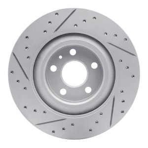 Volvo V90 Brake Rotor (1) - Rear Right - DFC - Drilled & Slotted Geoperf - `16-`26