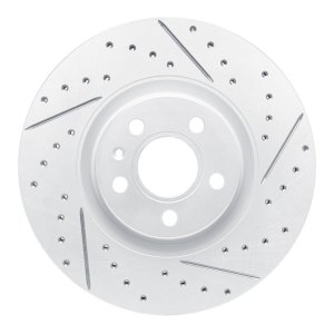 Volvo S90 Brake Rotor (1) - Front Right - DFC - Drilled & Slotted Geoperformance - `17-`25