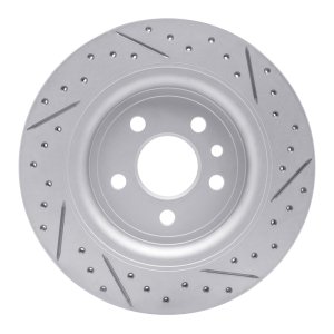 Volvo S80 Brake Rotor (1) - Rear Left - DFC - Drilled & Slotted Geoperformance - `07-`18