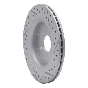 Volvo S80 Brake Rotor (1) - Rear Left - DFC - Drilled & Slotted Geoperformance - `07-`18