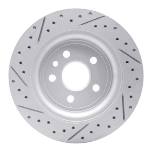 Volvo S80 Brake Rotor (1) - Rear Right - DFC - Drilled & Slotted Geoperformance - `07-`18