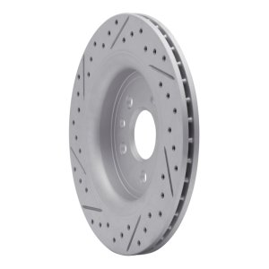 Volvo S80 Brake Rotor (1) - Rear Right - DFC - Drilled & Slotted Geoperformance - `07-`18