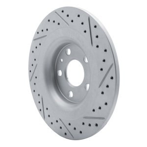 Volvo XC40 Brake Rotor (1) - Rear Left - DFC - Geoperformance Drilled & Slotted - `19-`25