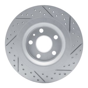 Volvo XC40 Brake Rotor (1) - Rear Left - DFC - Geoperformance Drilled & Slotted - `19-`25