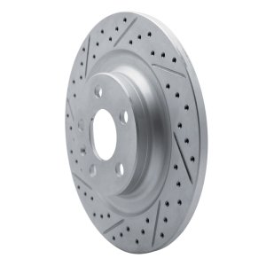 Volvo XC40 Brake Rotor (1) - Rear Left - DFC - Geoperformance Drilled & Slotted - `19-`25