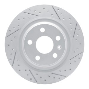 Volvo XC40 Brake Rotor (1) - Rear Right - DFC - Drilled & Slotted Geoperformance - `19-`25