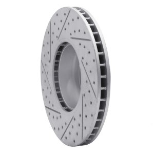 BMW 850Ci Brake Rotor (1) - Front Right - DFC - Geoperformance Drilled & Slotted - `91-`01