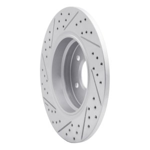 BMW 740Il Brake Rotor (1) - Rear Right - DFC - Drilled & Slotted Geoperformance - `91-`01