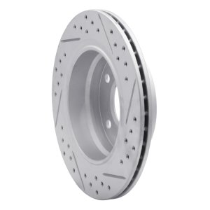 BMW 323i Brake Rotor (1) - Rear Left - DFC - Drilled & Slotted Geoperformance - `96-`05