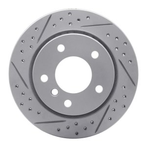BMW 323i Brake Rotor (1) - Rear Left - DFC - Drilled & Slotted Geoperformance - `96-`05
