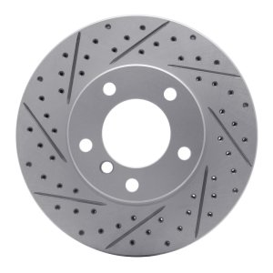 BMW 528I Brake Rotor (1) - Front Left - DFC - Drilled & Slotted Geoperformance - `96-`03