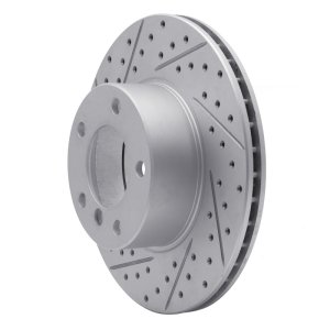 BMW 528I Brake Rotor (1) - Front Left - DFC - Drilled & Slotted Geoperformance - `96-`03