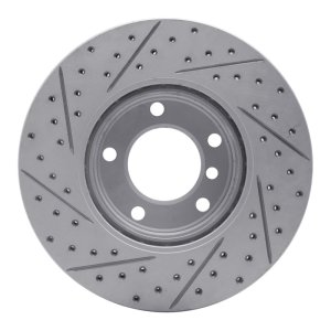 BMW 525I Brake Rotor (1) - Front Right - DFC - Drilled & Slotted Geoperformance - `96-`03