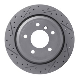 BMW 530I Brake Rotor (1) - Rear Right - DFC - Drilled & Slotted Geoperformance - `96-`03