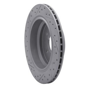 BMW 530I Brake Rotor (1) - Rear Right - DFC - Drilled & Slotted Geoperformance - `96-`03