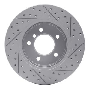 BMW Z4 Brake Rotor (1) - Front Left - DFC - Drilled & Slotted Geoperformance - `99-`08