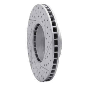 BMW 530I Brake Rotor (1) - Front Left - DFC - Drilled & Slotted Geoperformance - `00-`03