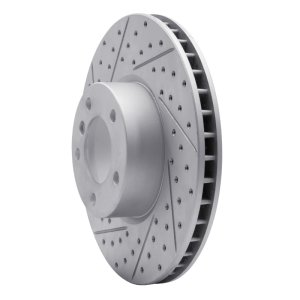 BMW 530I Brake Rotor (1) - Front Left - DFC - Drilled & Slotted Geoperformance - `00-`03