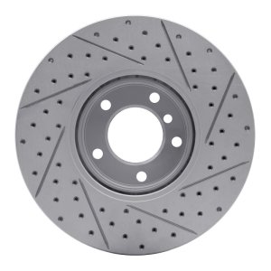 BMW 530I Brake Rotor (1) - Front Left - DFC - Drilled & Slotted Geoperformance - `00-`03