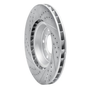 BMW M3 Brake Rotor (1) - Front Left - DFC - Geoperformance Drilled & Slotted - `01-`06