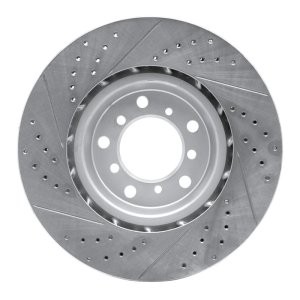 BMW M3 Brake Rotor (1) - Front Left - DFC - Geoperformance Drilled & Slotted - `01-`06