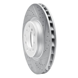 BMW M3 Brake Rotor (1) - Front Left - DFC - Geoperformance Drilled & Slotted - `01-`06