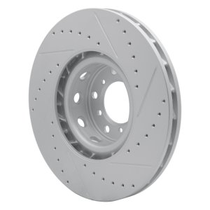 BMW M5 Brake Rotor (1) - Front Right - DFC - Drilled & Slotted Geoperformance - `00-`03